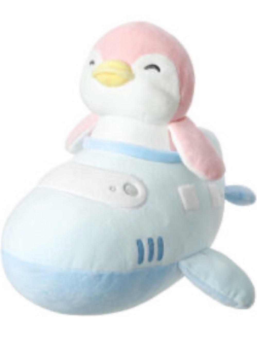 Miniso Life Penguin Airplane Plush Toy Pink Blue Soft Travel Series New 11”